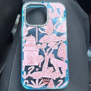 Casetify Pink and Blue Animal Print iPhone Case